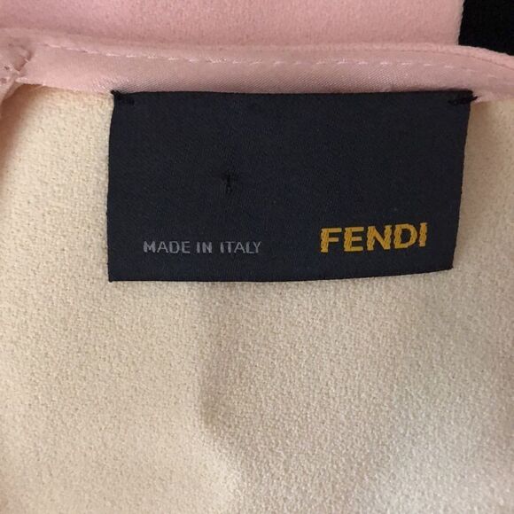 Fendi Pink Black Color Block Dress - Picture 7 of 8